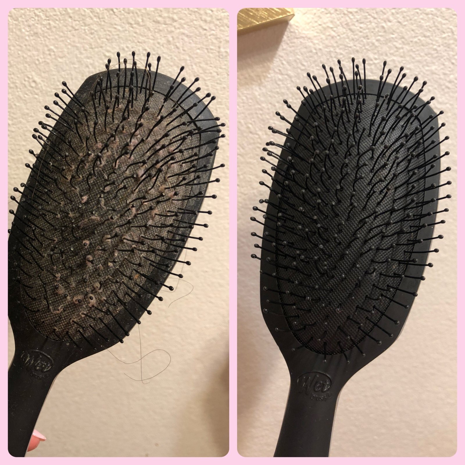 How do I clean my round brush