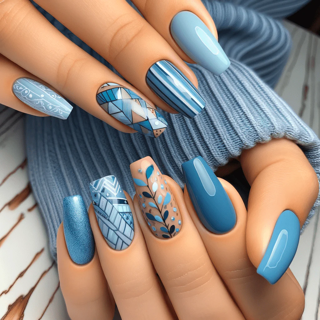 Chill Turquoise Nail Art